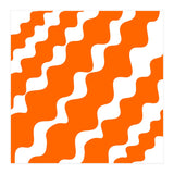 Slanting Orange Wavy Pattern (Print Only) thumbnail