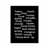 Positive affirmations (Print Only) thumbnail