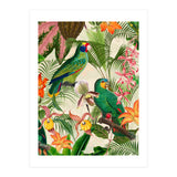 Parrots in tropical Jungle (Print Only) thumbnail