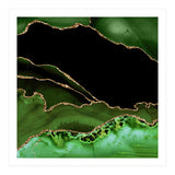 Green & Gold Agate Texture 14 (Print Only) thumbnail