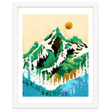Grass Is Greener Wherever It Is Loved Positivity Nature Landscape Snow, Winter Mountains Painting Forest, Wild Travel Adventure thumbnail