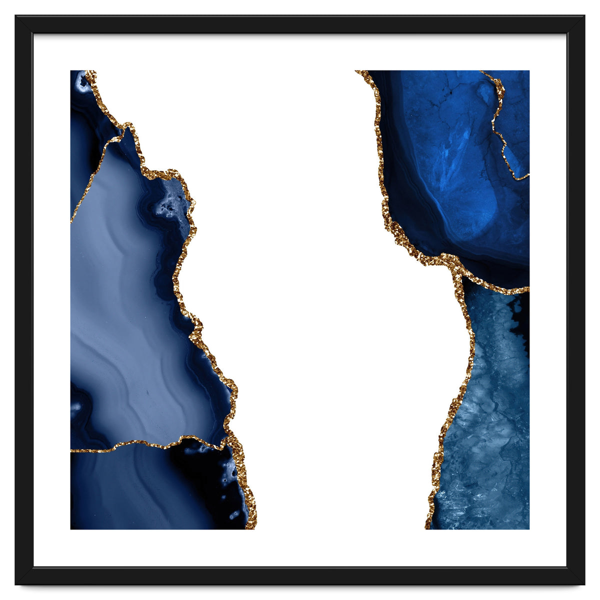 Navy & Gold Agate Texture 29