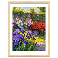 Sun-Drenched Secret Garden Oil Painting