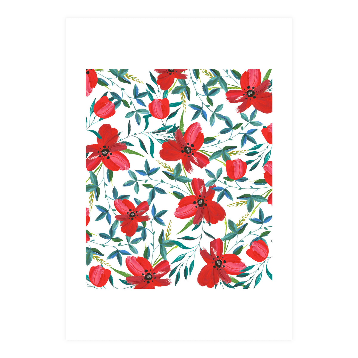 Red Blossom #society6 #decor #buyart (Print Only)