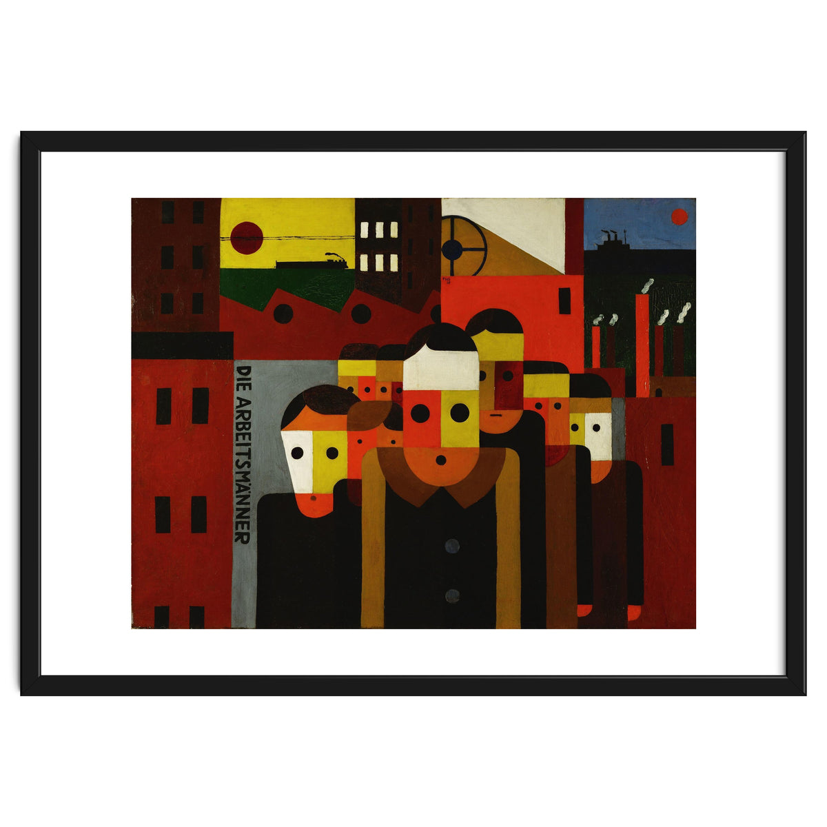 Die Arbeitsmaenner - The Workmen. Oil on canvas.