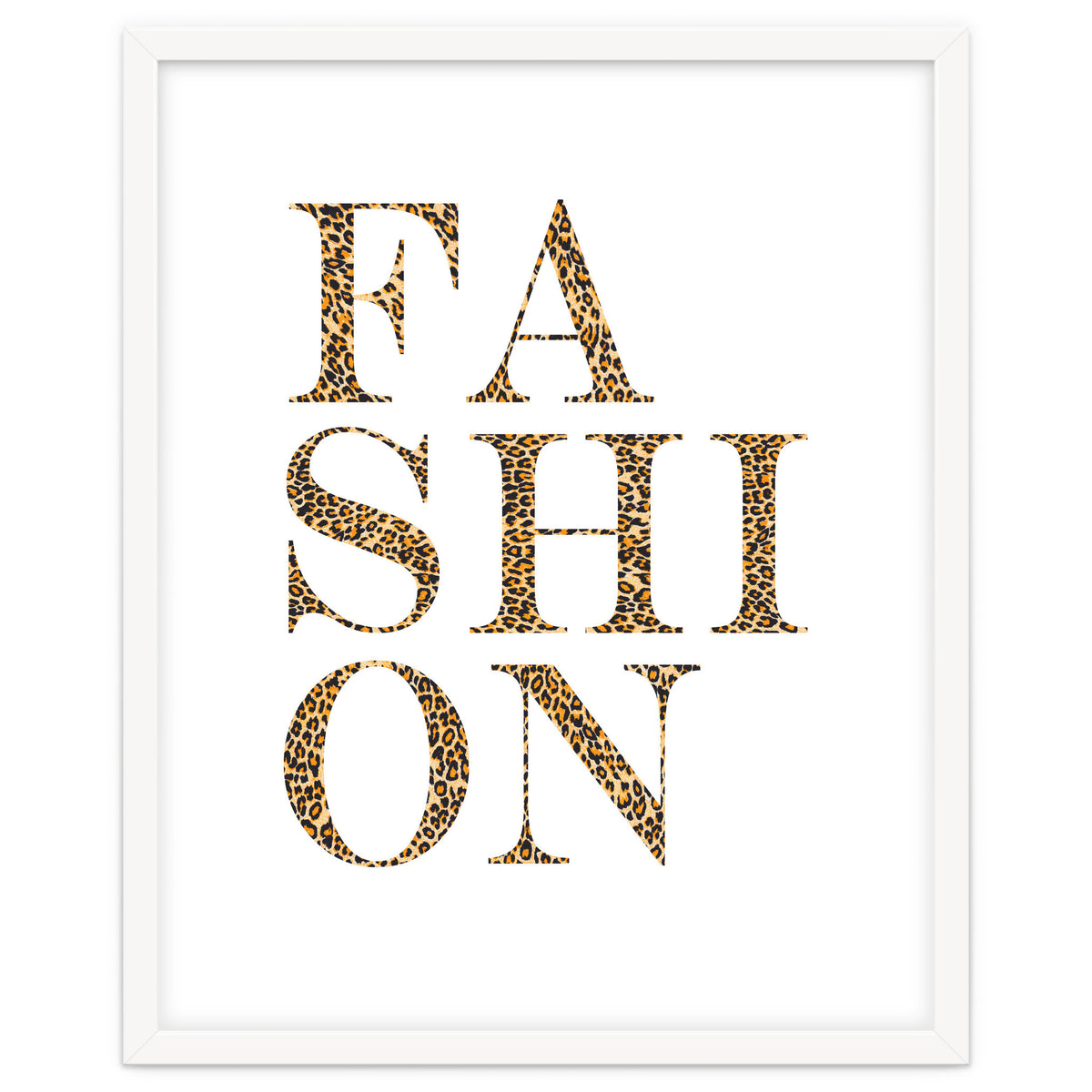 Fashion, Leopard Print Letters, Modern Chic decor
