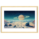 Alien Horizon: Saturn-Inspired Planetary Landscape thumbnail