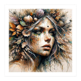 Harvest Crown Druid Woman Portrait (Print Only) thumbnail