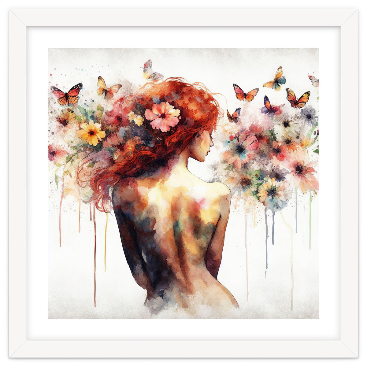 Butterfly Profile In Bloom