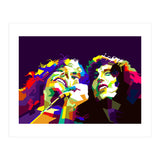 Robert Plant And Jimmy Page Pop Art WPAP (Print Only) thumbnail