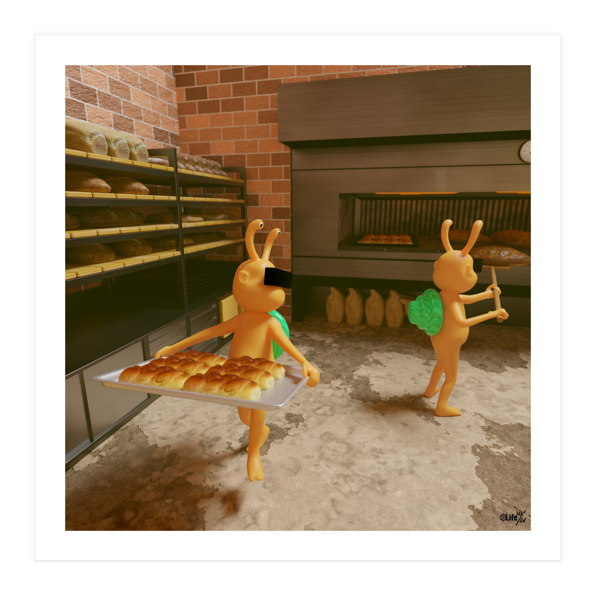 Bakery "Fresh out of the Oven" (Lwuba 031 Bakery 02) (Print Only)