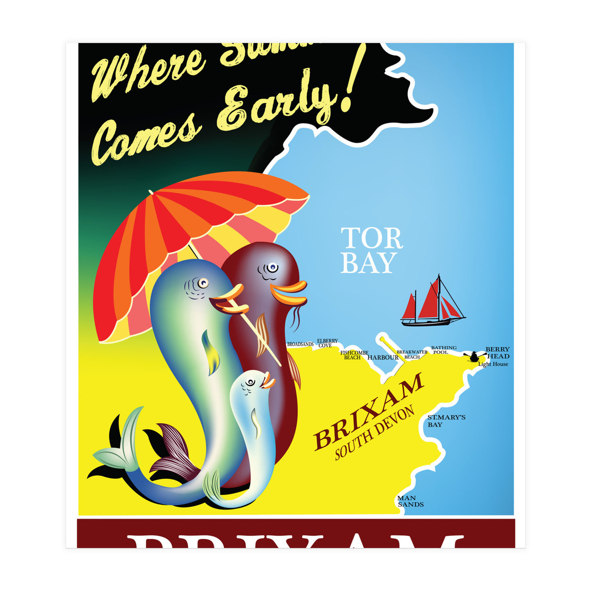 Brixam, South Devon (Print Only)