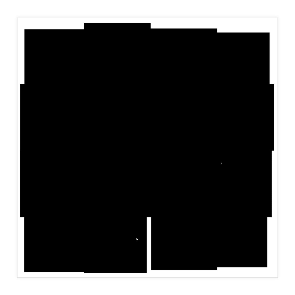 Fantasy Black Flower  (Print Only)