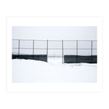 The entrance gate of the snow-covered baseball field (Print Only) thumbnail