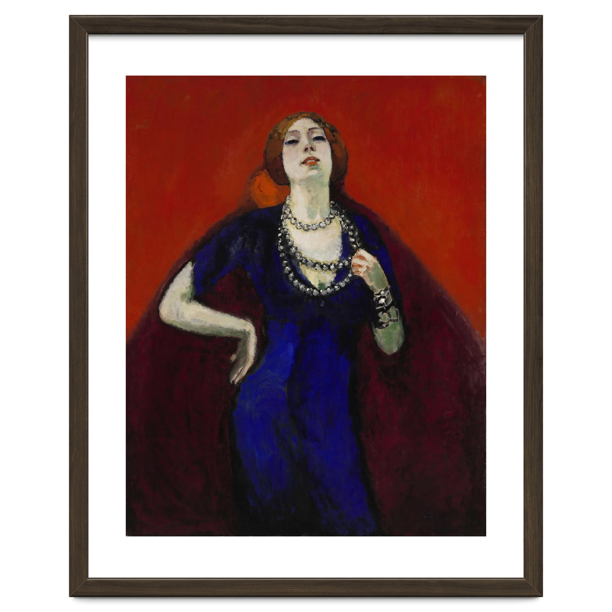 The Blue Dress. Date: 1911. Dimensions: 146.2 cm x 114.4 cm, 161.0 cm x 129.4 cm.