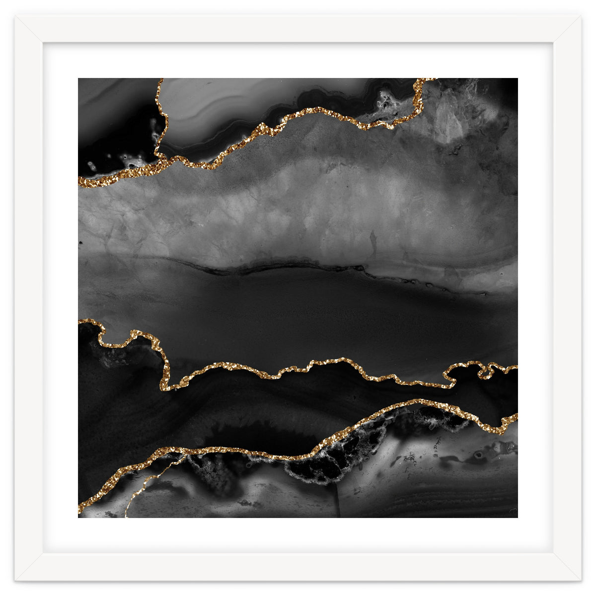 Black & Gold Agate Texture 02