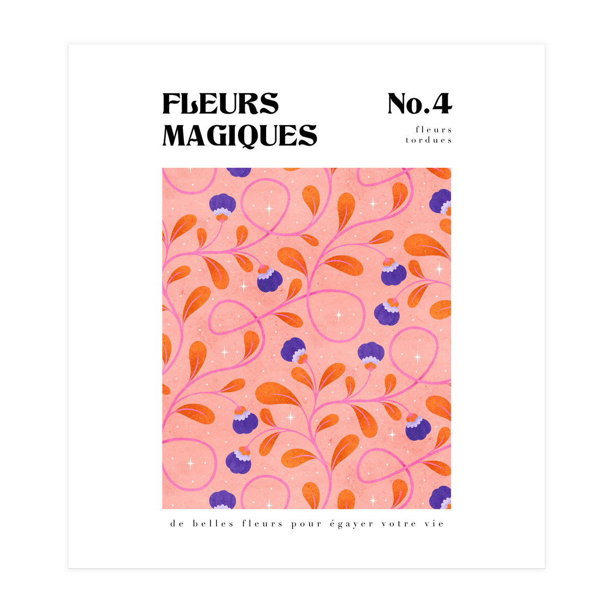 Magical Flowers No.4 Twisty Florals (Print Only)