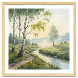 Birch Grove Serenity: A Meadow Wildflower Path thumbnail