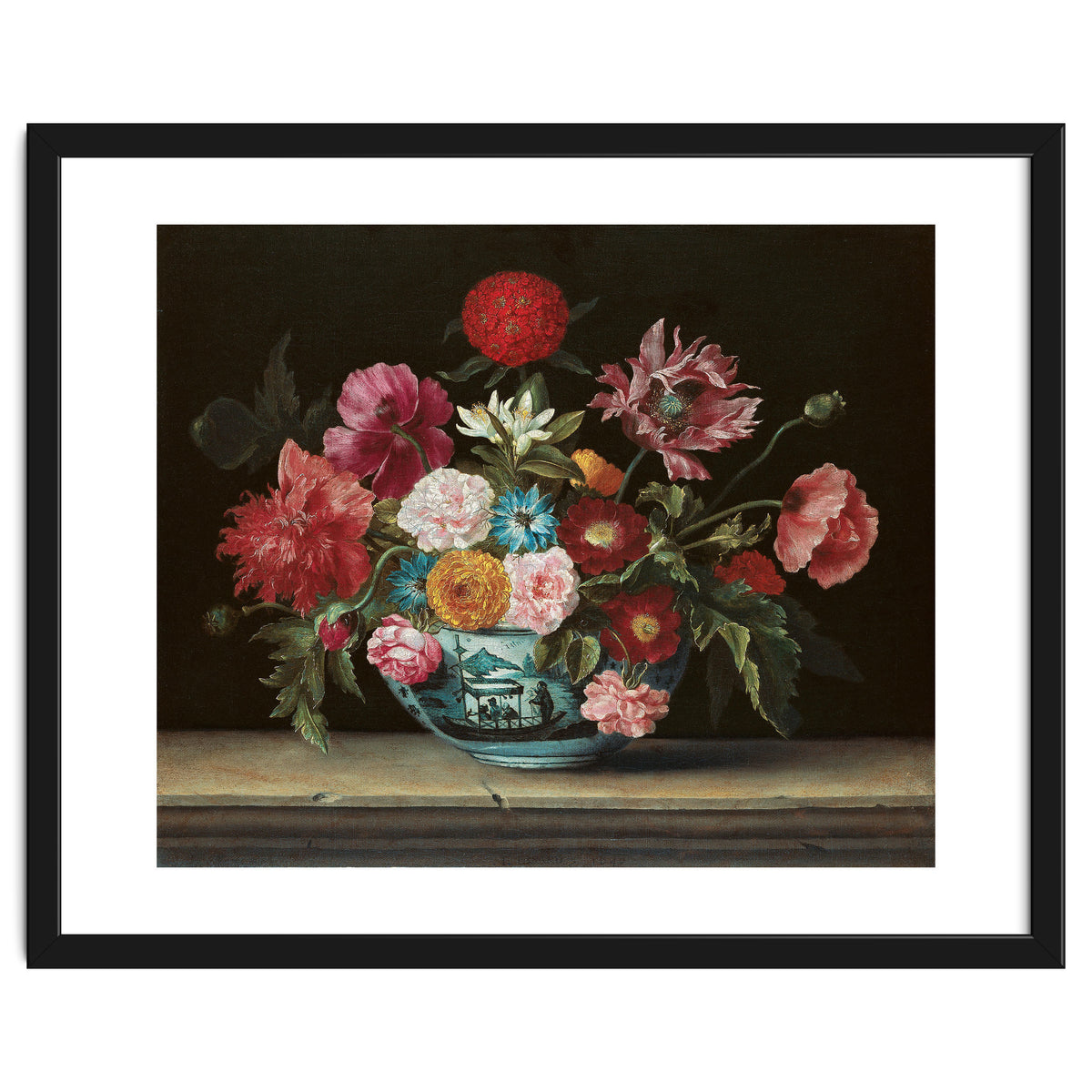 Jacques Linard (París (?), c. 1600-Paris, 1645). Chinese Bowl with Flowers (1640). Oil on canvas....