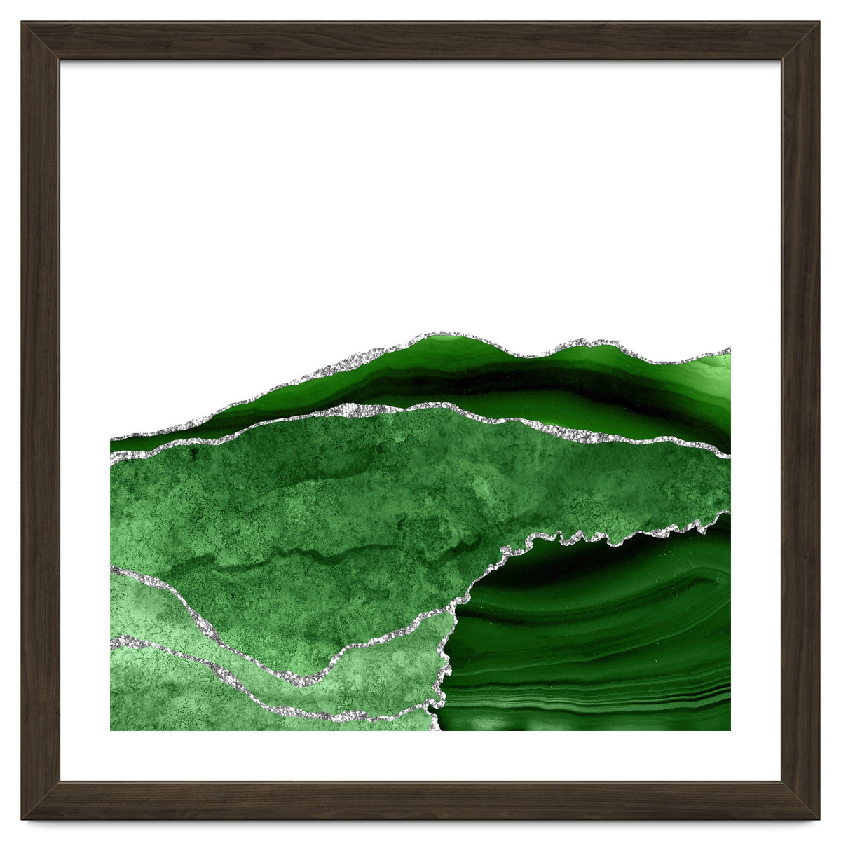 Green & Silver Agate Texture 10