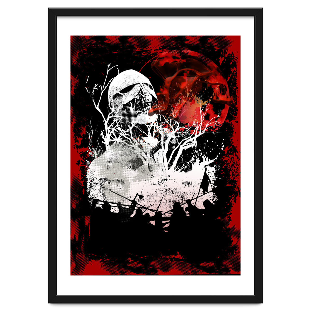 Viking Grinning Skull