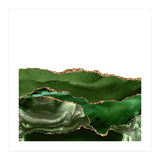 Green & Gold Agate Texture 25  (Print Only) thumbnail