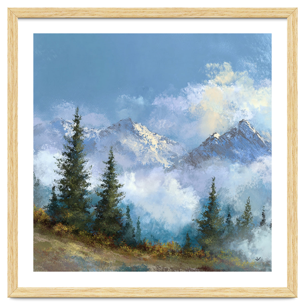 Majestic Snow-Capped Alpine Peaks