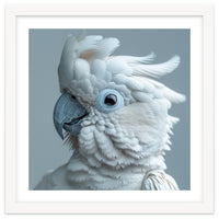 White Cockatoo Bird Portrait Close Up
