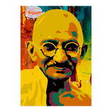 Mahatma Gandhi Colorful Abstract Art (Print Only) thumbnail
