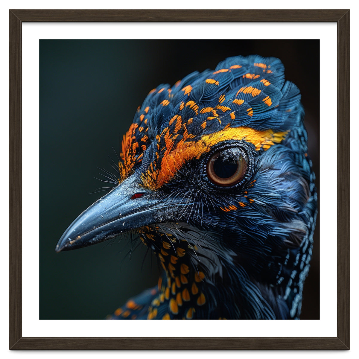 Close Up Of A Colorful Bird Head And Eye