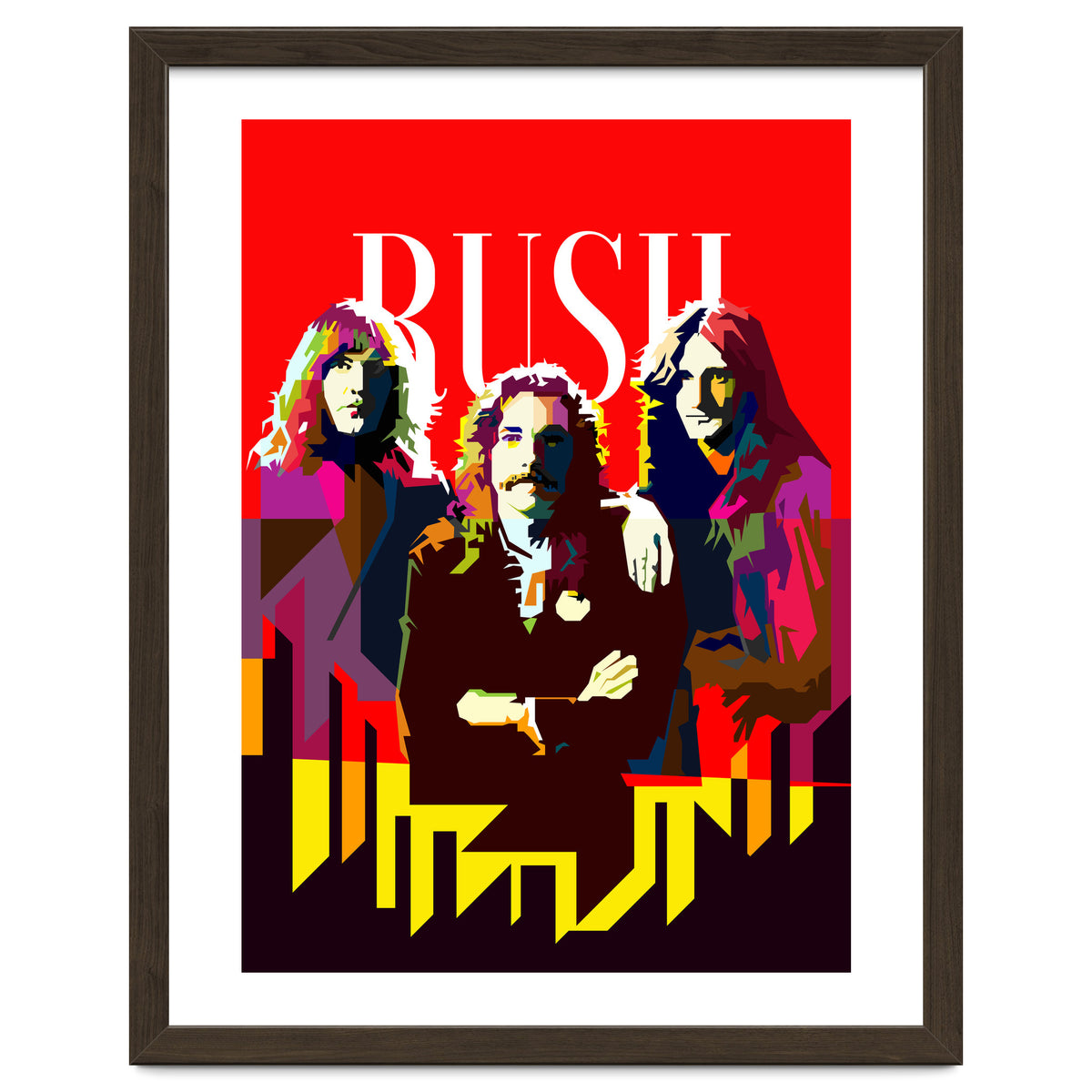 Rush Progressive Rock Pop Art WPAP