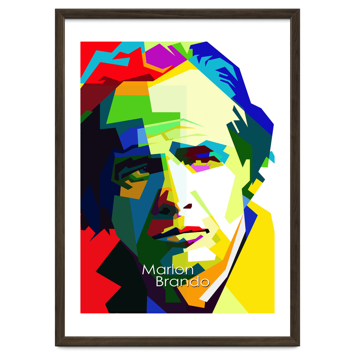 Marlon Brando Hollywood Legend Pop Art WPAP