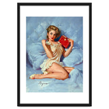 Pinup Sexy Girl Posing With Her Red Book thumbnail