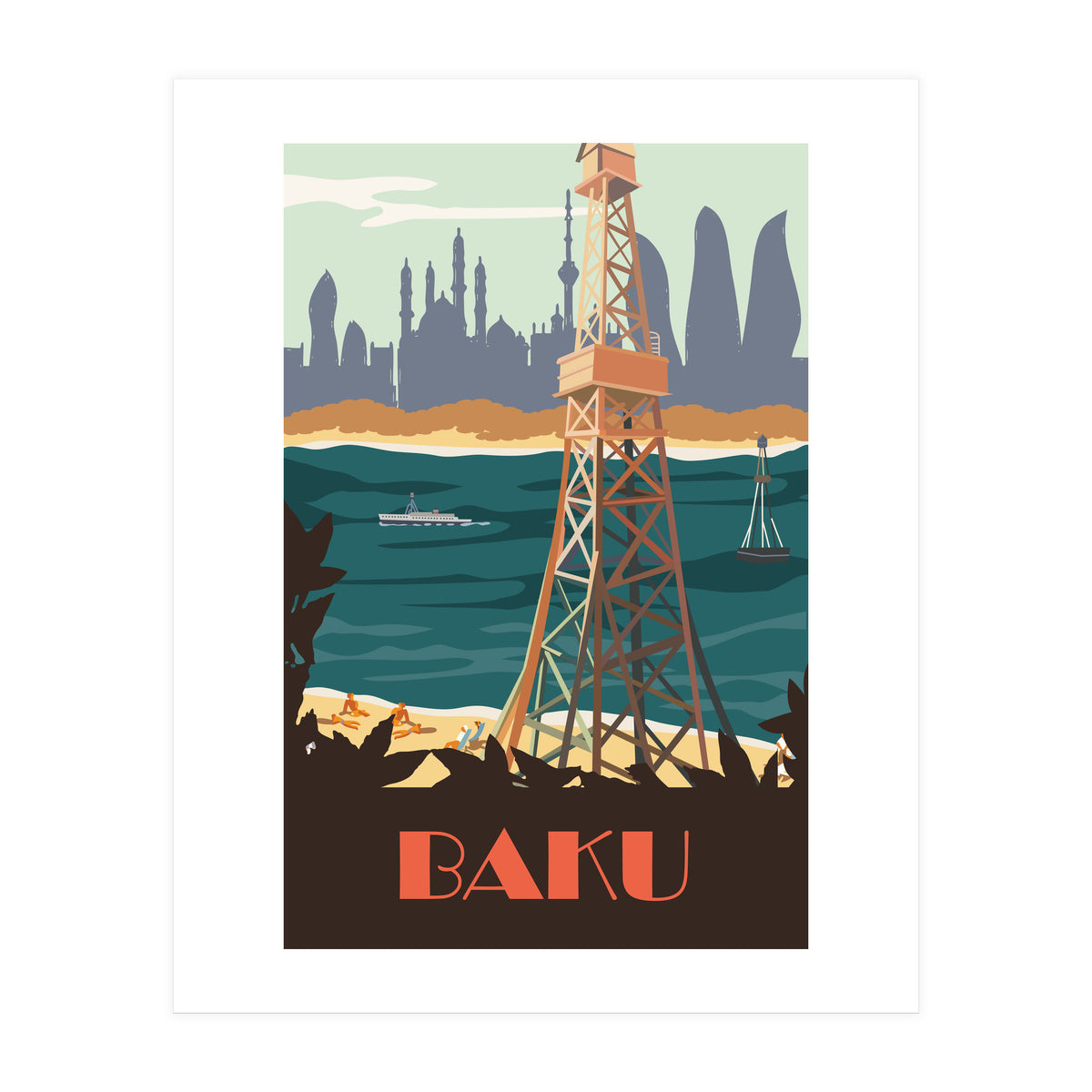 Baku, Azerbaijan (Print Only)