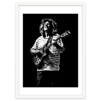 Pat Metheny American Jazz Guitarist Legend in Monochrome