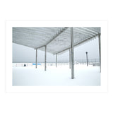 Sunshade site in the winter beach (Print Only) thumbnail