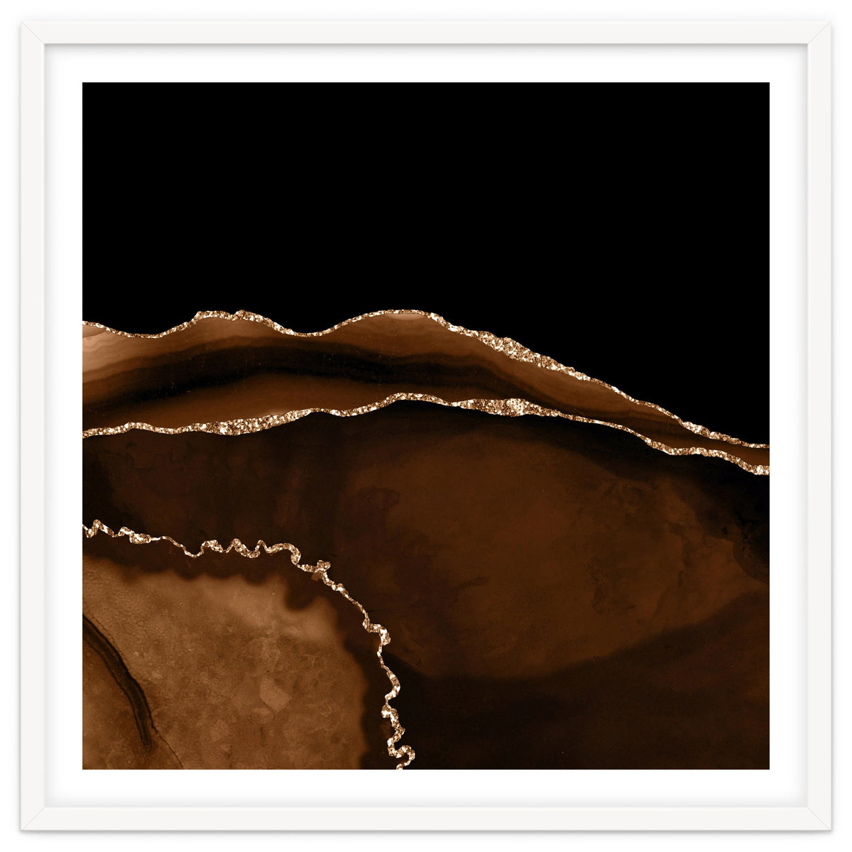 Brown & Gold Agate Texture 05