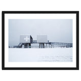 First aid house in the winter seascape thumbnail
