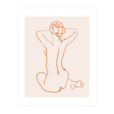 Femina, Abstract Minimal Woman Line Art Sketch, Drawing Feminine Empower Express (Print Only) thumbnail