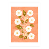 Peach, Ochre And Ivory Floral (Print Only) thumbnail