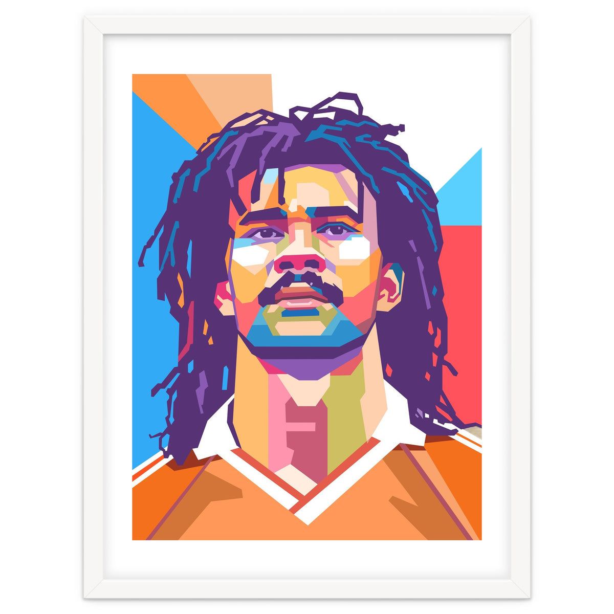 Ruud Gullit pop art portrait