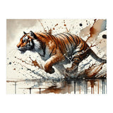 Dynamic Tiger In Motion (Print Only) thumbnail