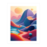 Colorful Surreal Dreamscape Digital Art (Print Only) thumbnail