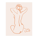 Femina, Abstract Minimal Woman Line Art Sketch, Drawing Feminine Empower Express (Print Only) thumbnail