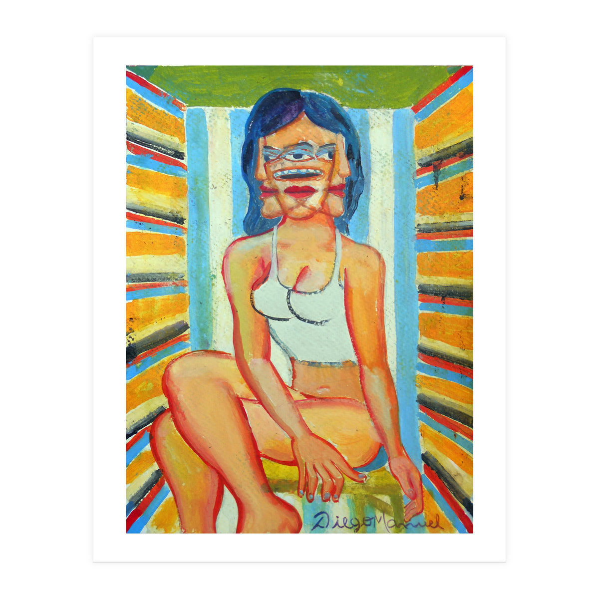 Mujer En La Silla 11 (Print Only)