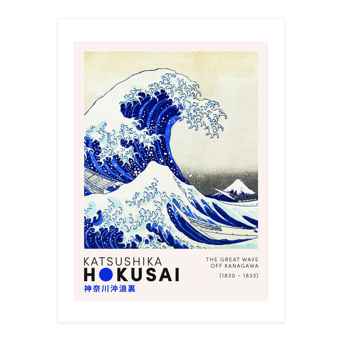 Katsushika Hokusai - The Great Wave (Print Only)