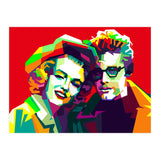 Marilyn Monroe And James Dean Pop Art WPAP (Print Only) thumbnail