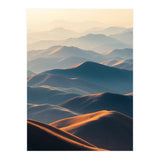 Misty Desert Mountain Range Art (Print Only) thumbnail