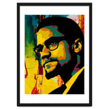 Malcolm X Colorful Abstract Art thumbnail