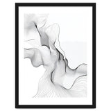 Abstract Black And White Flowing Lines thumbnail